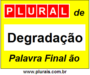 Plural de Degradação