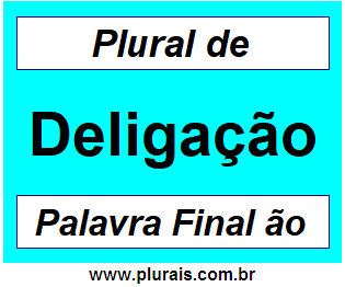 Plural de Deligação