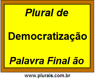Plural de Democratização