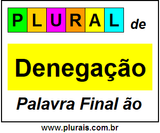 Plural de Denegação