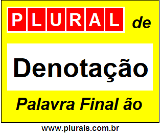 Plural de Denotação