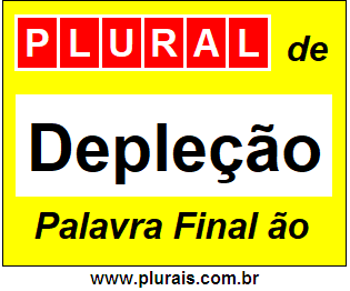 Plural de Depleção