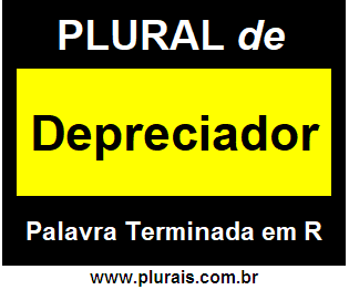 Plural de Depreciador