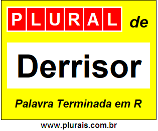 Plural de Derrisor