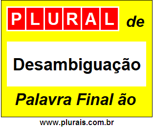 Plural de Desambiguação