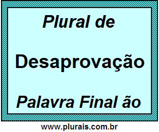 Plural de Desaprovação