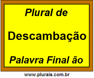 Plural de Descambação