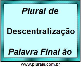 Plural de Descentralização