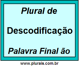 Plural de Descodificação