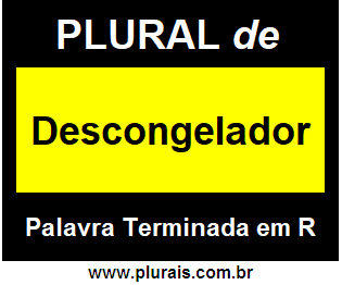 Plural de Descongelador