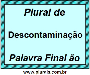 Plural de Descontaminação