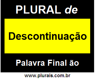 Plural de Descontinuação