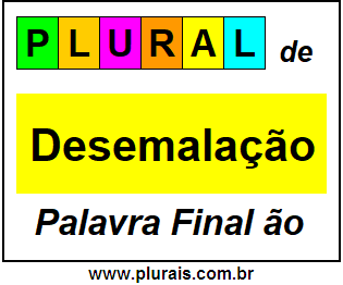 Plural de Desemalação