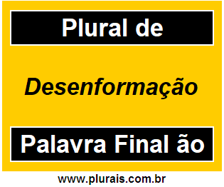 Plural de Desenformação