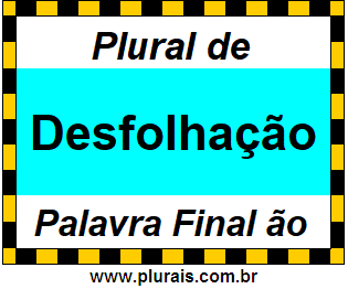 Plural de Desfolhação