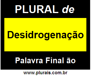 Plural de Desidrogenação