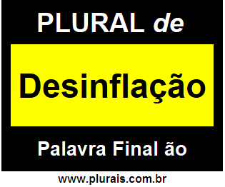 Plural de Desinflação