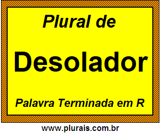 Plural de Desolador