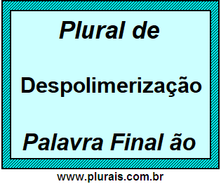 Plural de Despolimerização