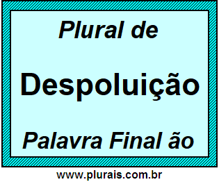 Plural de Despoluição