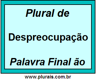 Plural de Despreocupação