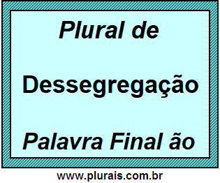 Plural de Dessegregação