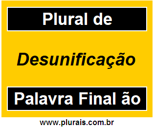 Plural de Desunificação