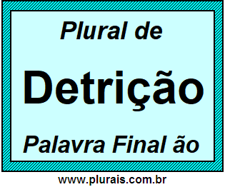 Plural de Detrição