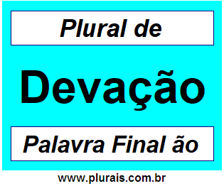 Plural de Devação