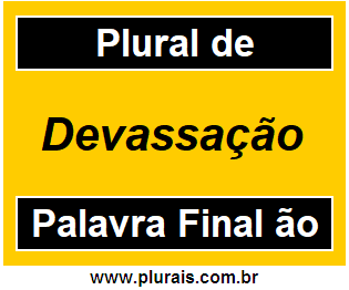 Plural de Devassação