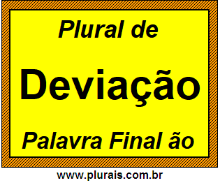 Plural de Deviação