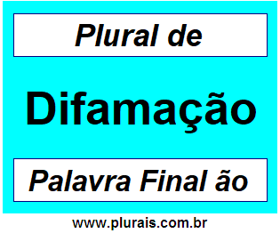 Plural de Difamação