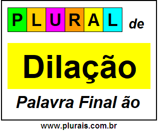 Plural de Dilação