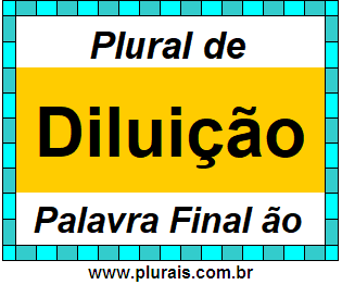 Plural de Diluição