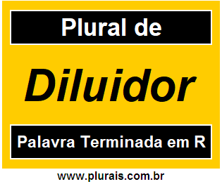 Plural de Diluidor