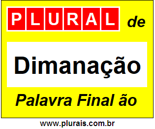 Plural de Dimanação