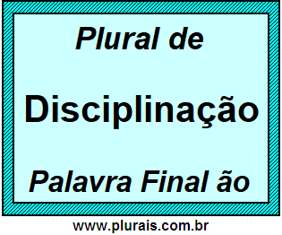 Plural de Disciplinação