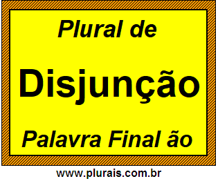 Plural de Disjunção