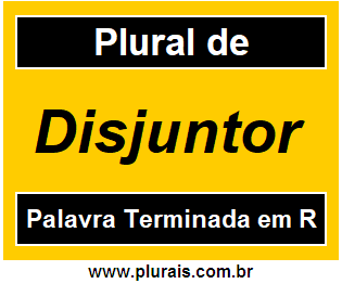 Plural de Disjuntor