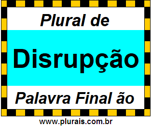 Plural de Disrupção