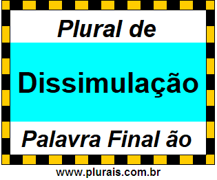 Plural de Dissimulação