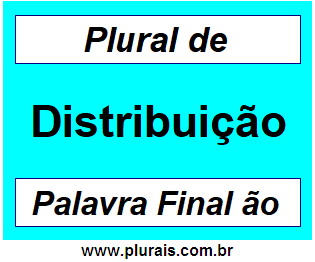 Plural de Distribuição