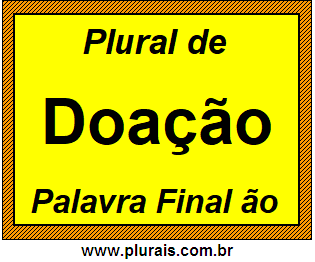 Plural de Doação