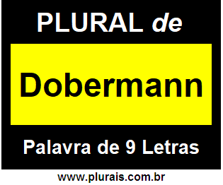 Plural de Dobermann