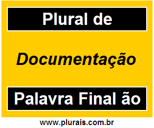 Plural de Documentação