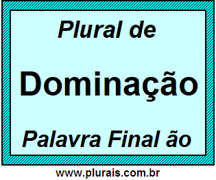 Plural de Dominação