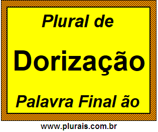 Plural de Dorização