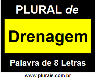 Plural de Drenagem