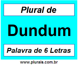 Plural de Dundum
