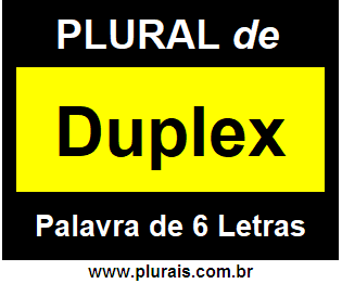 Plural de Duplex